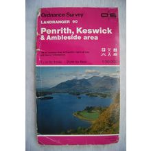 1988 OS Landranger map Sheet 90 Penrith Keswick & Ambleside area, second series