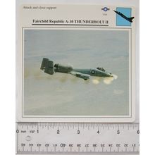 F. R. A10 Thunderbolt II - USA - Attack & Close Support - Collectors Club Card