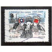 FRA 2005 53c'50TH ANN OF LIBERATION OF CONCENTRATION CAMPS FINE USED (EBID20549)