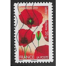 FRA 2012 (60c)(S/A) 'FLOWERS - POPPIES' FINE USED (EBID56-760)