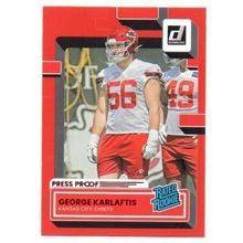 RATED ROOKIE RED PRESS PROOF GEORGE KARLAFTIS