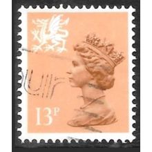 1958-69 Wales Definitive - SG W38 13p QEII C5