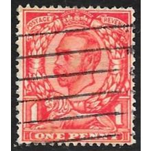 1911 -1912 King George V - 1d Red Used C5-