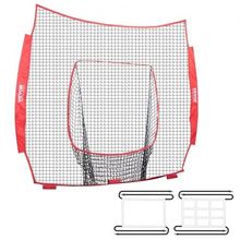 7x7 ft Baseball Softball Practice Net, Portable Baseball Training Net for Hi...