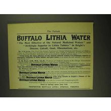 1903 Buffalo Lithia Water Ad - The Most Effective