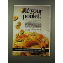 1986 Spanish Olives Ad - Chicken Olive Saute recipe