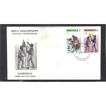 FDC Int'l Dominica Honoring USA Bicentennial (Cachet-U/A) CV01045