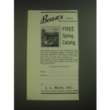 1974 L.L. Bean Inc. Advertisement - Bean's Outdoor sporting specialties