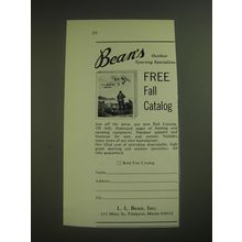 1974 L.L. Bean Inc. Ad - Bean's Outdoor sporting specialties