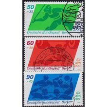 GERMANY BERLIN [1980] MiNr 0621-23 ( O/used ) Sport