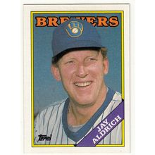 1988 Topps baseball rookie card 616 Jay Aldrich RC