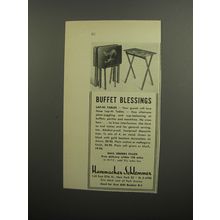1952 Hammacher Schlemmer Lap-Hi Tables Advertisement - Buffet Blessings