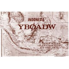 Jakarta Indonesia QSL Amateur Radio Postcard Map Card