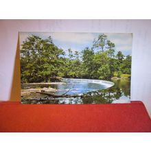 HORSESHOE FALLS, LLANGOLLEN, WALES used postcard by J. Salmon 1972 pm #