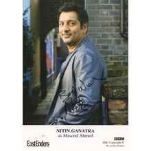 Nitin Ganatra as Masood Ahmed BBC Eastenders Hand Signed Cast Card Photo