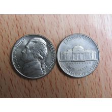 1989d USA 5 Cents Jefferson Nickel Coin