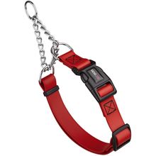 Dog Pet Martingale Collar with QR Buckle 1" W 20-26" L Cherry Red