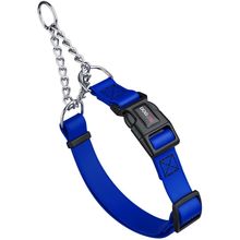 Dog Pet Martingale Collar with QR Buckle 1" W 20-26" L Blueberry Royal Blue