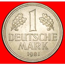 Ⰶ NOT COMMUNIST (1950-2001): GERMANY★ 1 MARK 1981D II2+D+r2★LOW START★NO RESERVE
