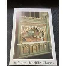 Postcard -Tomb of William Canynges, St Mary Redcliffe Church, Bristol