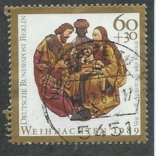 BERLIN -1989 60pf + 30 'CHRISTMAS' FINE USED (EBID44-928)