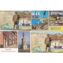 Whitby Home Of Captain Cook 4x Postcard s
