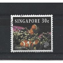 Singapore.SG745 30c Clown Anemonefish.Fine Used.Jul25