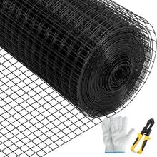 Hardware Cloth, 36" x 50' & 1"x1" Mesh Size, Galvanized Steel Vinyl Coated 1...