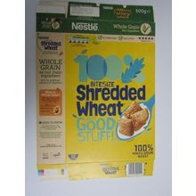 Nestle Shredded Wheat 2021 Empty Cereal Box 500g Box only