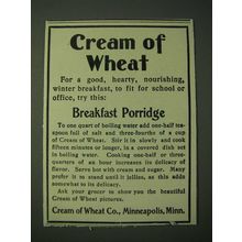 1900 Cream of Wheat Cereal Ad - Breakfast Porridge