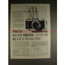 1957 Praktica FX3 FX-3 Camera Ad - Offers You All 3!!
