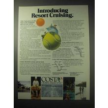 1985 Costa Cruises Ad - Introducing Resort Cruising