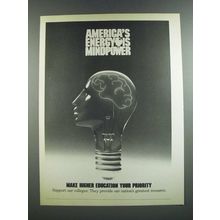 1986 CASE Council for Advancement & Support of Education Ad - Mindpower