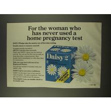 1986 Daisy 2 Home Pregnancy Test Ad - For The Woman Who Has Never Used