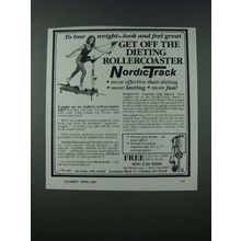 1986 NordicTrack Exercise Machine Ad - Get Off the Dieting Rollercoaster