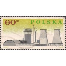 POLAND, Chemical industry in Plock, green 1966, 60 Gr