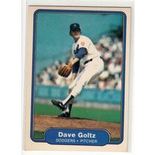 1982 Fleer baseball card 6 Dave Goltz- Dodgers