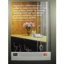 2007 MasterCard BusinessCard Ad - Flowers for conference room