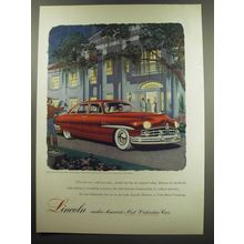 1949 Lincoln Cosmopolitan Sport Sedan Ad - America's most Distinctive Cars