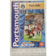 1996 programme Portsmouth v. Port Vale