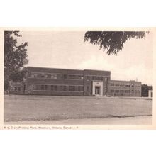 RL Grain Printing Plant Westboro Ontario Canada Antique Postcard
