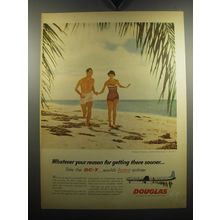 1957 Douglas DC-7 Airplane Advertisement - Whatever your reason