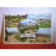 multiview, BOGNOR REGIS, SUSSEX used postcard 1961 pm #