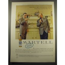 1960 Martell Cognac Brandy Ad - Michel Martell (right) and his taster