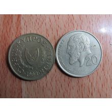 Cyprus 1993 20 Cents Coin