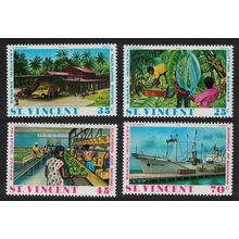 St. Vincent Banana Industry 4v 1975 MNH SG#447-450 Sc#426-429