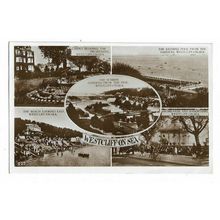 Westcliff On Sea. Multiview RP Postcard.