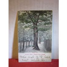 LOVER'S WALK, BOGGART HOLE CLOUGH, MANCHESTER used antique postcard 1904 pm =