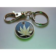 1 Trolley Coin Keyring One Pound Shopping Trolley £1.00 coin my own designs