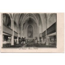 PRINTED POSTCARD INTERIOR OF ST. THOMAS CHURCH DUDLEY WORCESTERSHIRE (4330)